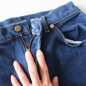 VINTAGE Lee Jeans High Rise Straight Leg Indigo Size 14 Medium